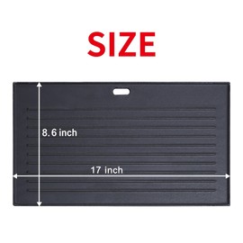 Nice Cooker 17" Reversible Cast Iron Griddle & Grill Pan - Stove Top Griddle with Ribbed/Smooth Surfaces, Fits Nice Cooker Grills 17 Inch