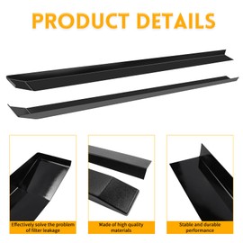 Queencar 2 Pcs RV Slide Out Ski Set，RV Slide Gaskets，Protect Floors from Scratches and Scuffs（Plastic）