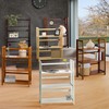 Casual Home 3-Shelf Folding Stackable Bookcase (27.5" Wide)-Natural
