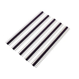 0.1" 2.54MM 40WAY SIL TURNED PIN M-M HEADERS (PACK OF 5)