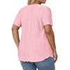 4X Womens Tops Plus Size Fashion Hollow Out Shirts Cute