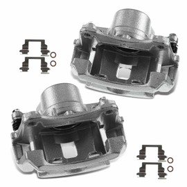 A-Premium Front Disc Brake Caliper Assembly with Bracket Compatible with Select Chevy, Pontiac and Saturn Models - Cobalt 2005-2008, HHR 2008-2010, Pursuit 2006, G5 2007-2009, Ion 2004-2007, 2-PC Set