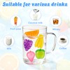 20 Pack Reusable Plastic Ice Cubes Refreezable Ice Cubes for