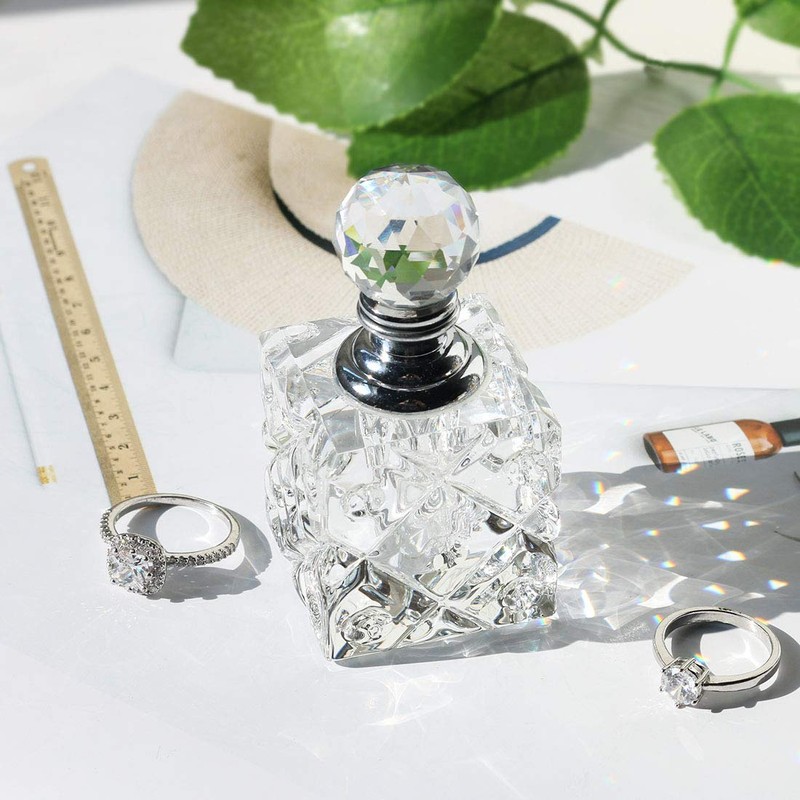 H&D HYALINE & DORA Clear Cubic Carved Decor Refillable Perfume