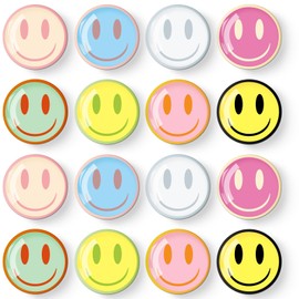 MORCART Fridge Magnets Decoration for Refrigerator, Locker, Whiteboard, Decorative Magnetic Board, Cabinets, Classroom, Office Cubicle (Colorful Emoji), Pack of 16