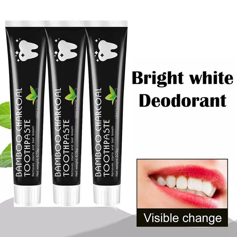 Pemarlis Pack of 3 x 105 g Activated Carbon Toothpaste