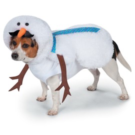 Casual Canine Mustache Snowman Costume for Dogs, 8"/X-Small