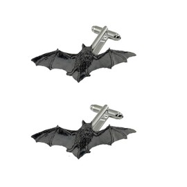 A34 Bat BLACK fine English pewter design cufflinks