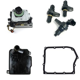 HGOLHZCC 62TE 68018555AA 5078709AB 68376696AA 5078930AA 5078554AA Transmission Solenoid Pack Block + Transfer Output Shaft Speed Sensor + Filter KIT Pan Gasket 6 SPEEDS Fits For 2006-UP Chrysler Dodge