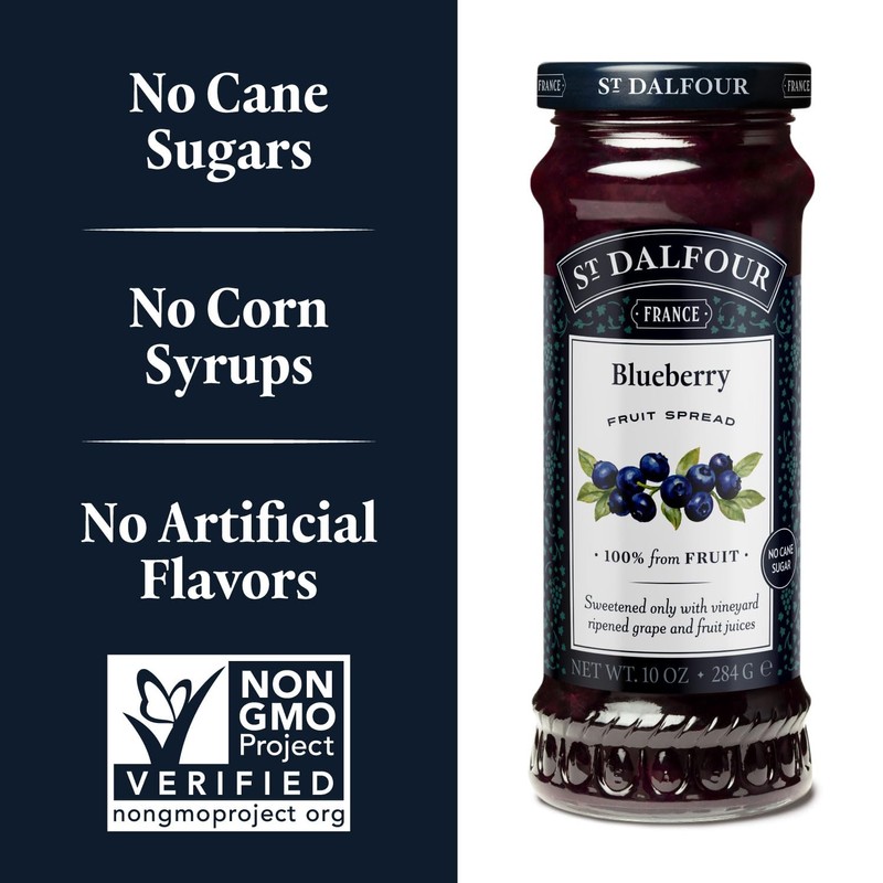 St. Dalfour Blueberry Fruit Spread - 10oz - 100% from