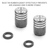 Pack of 8 Valve Caps, Decorative Valve Caps With British