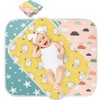 Changing Pad Liners 3PCS Baby Changing Mat 100% Waterproof Portable