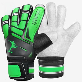 Jalunth Fingersave Goalkeeper Gloves Children Adults Men Women Goalkeeper Football Gloves Finger Protection Boys Girls Men Football Gloves with Non-Slip Latex