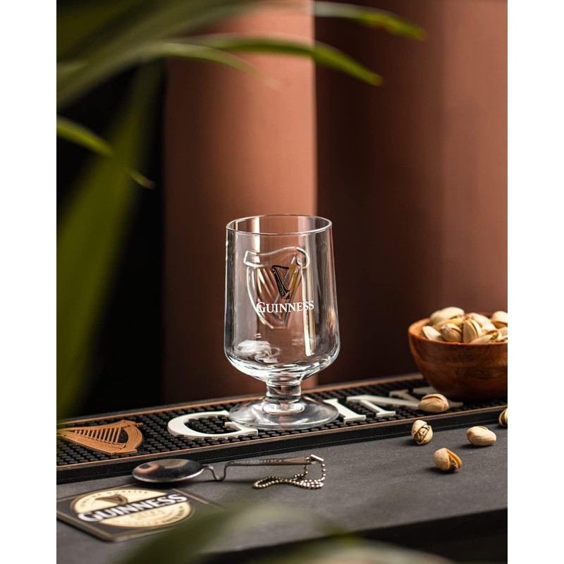 Shamrock Gift Company Guinness Glass with Embossed Stem 420ml Classic