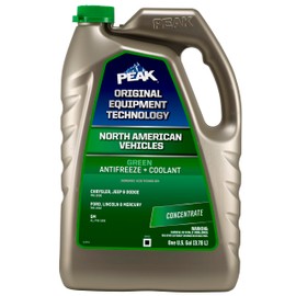 PEAK OET Green Concentrate Antifreeze/Coolant for North American Vehicles, 1 Gal.