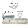 Pro Bamboo Kitchen 10pcs Carriage Bolts Wing Nuts Wing Screw