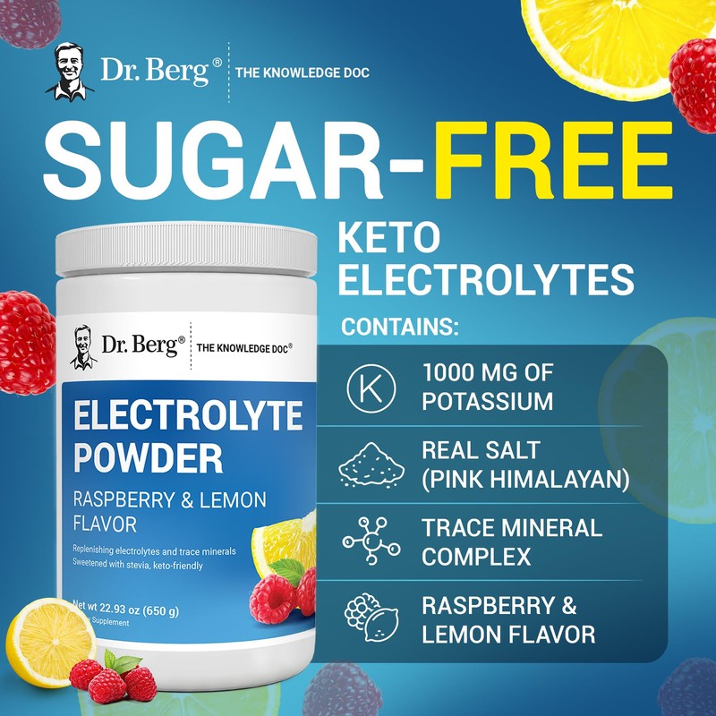 Dr. Berg Zero Sugar Hydration Keto Electrolyte Powder - Enhanced