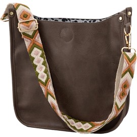 Vegan Leather Crossbody Fashion Shoulder Bag with Adjustable Strap