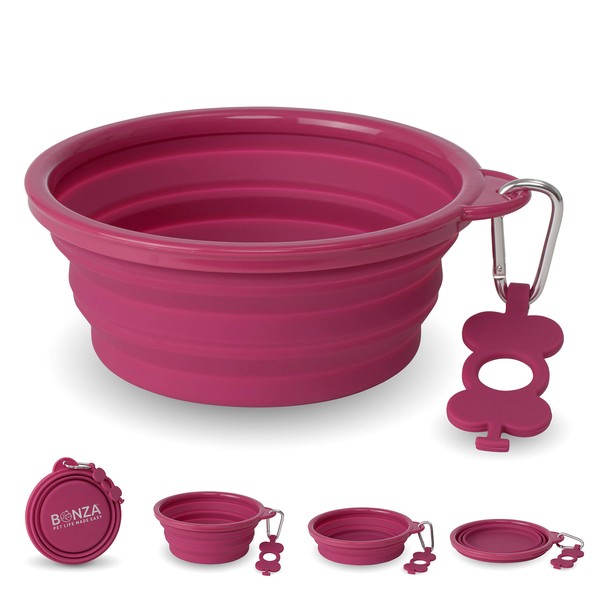 Bonza Extra Large Collapsible Dog Bowl 1500 ml, Sturdy Reinforced
