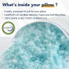 QUTOOL White Cooling Memory Foam Pillow Adjustable Gel Standard Size