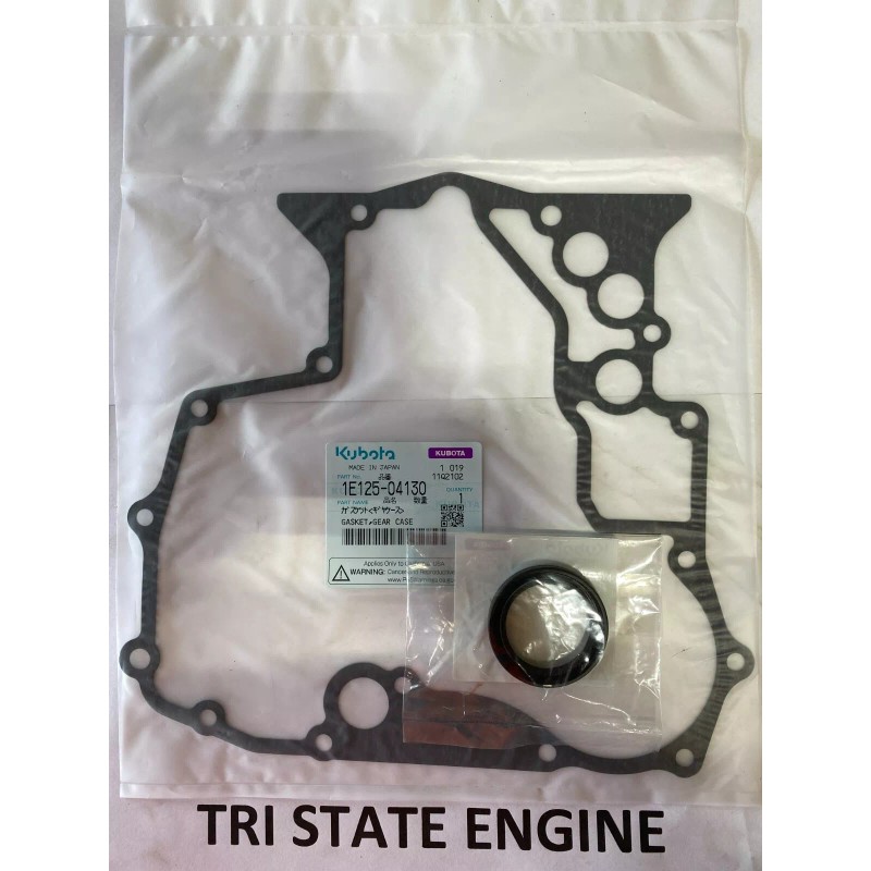 Kubota OEM Kubota Front Cover Gasket 1E125-04130 & Seal for