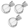 SCOLAND 3Pcs 25ml Refillable Crystal Glass Atomizer Empty Fine Mist