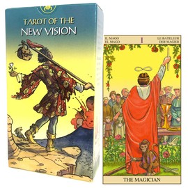 Tarot Cards, 78 Cards, Weighted Edition, Tarot Divination, Tarot of the New Vision, Japanese Instruction Manual Included (English Language Not Guaranteed)