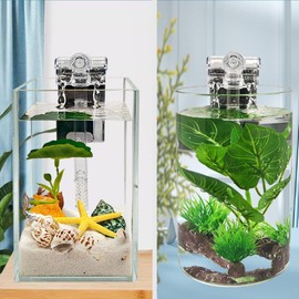 Filter for Aquarium, Filtering Pump for Fish Tank, Hangable Compact External Aquarium Filter for Freshwater, Saltwater, Fish, Shrimp