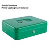 KYODOLED Locking Cash Box with Lock,Money Box with Cash Tray,Lock