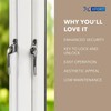XFORT Locking Cockspur Window Handle Installation Kit in Polished Chrome,