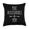 Love Aussiedoodle Gifts Mini Aussiedoodle Mom Throw Pillow, 18x18, Multicolor