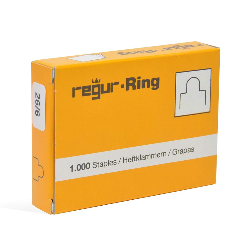 REGUR Ring 26/6mm Ringösenklammern zum Heften von Booklets, Broschüren und