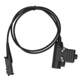 U94 PTT Cable Plug Headset Adapter Fit for Motorola P6600/6620/XPR3300 Walkie Talkie
