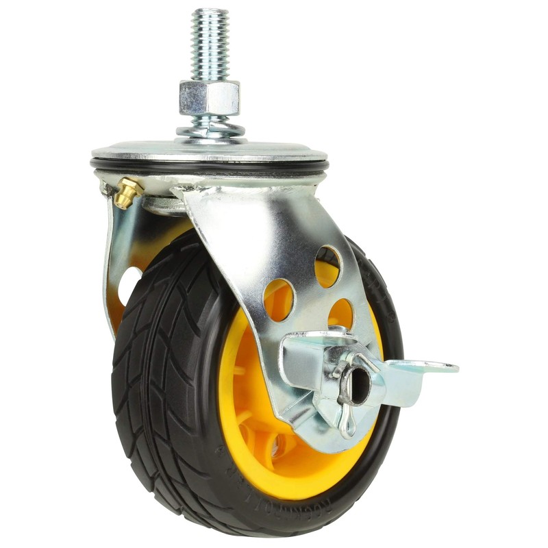Rock-N-Roller 4" x 2" Ground Glider Wide Caster with Brake