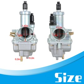 Silscvtt Carburetor Carb with Air Filter Replacement for kawasaki bayou 250 KLF250A 2003-2011 Replacement for kawasaki bayou 220 KLF220A 1988-2002