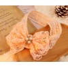Bethynas Baby Girls Cute Bow-knot Lace Headband with pearl Christening
