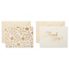 American Greetings Wedding Thank You Cards with Envelopes, Gold and