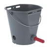 8L Plastic Feeder Bucket with Nipples Check Valves Feeding Equipment