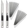 Gebildet 2pcs 9mm Utility Knife with 20pcs Replaceable Blades -Auto