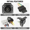 Oyviny Multi-Tow 4 and 7 Way Trailer Wiring Adapter for