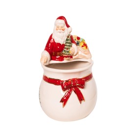 Wichtelstube-Kollektion Candy Bowl with Santa Claus Candy Bowl Christmas Decoration