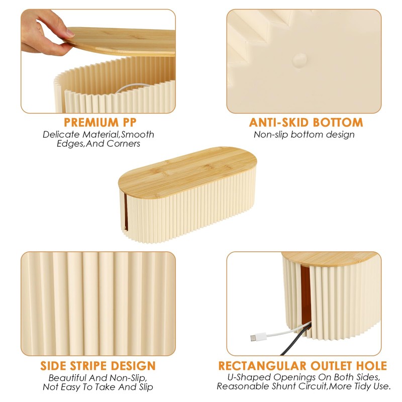 Voency Cable Organizer Box, Cable tidy box,Cable Management Box Made