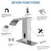 CDLODIN Automatic Sensor Touchless Bathroom Faucet, Modern Chrome Bathroom Faucet