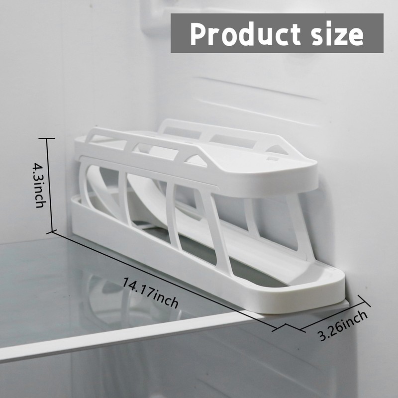Rolling Egg Dispenser 2 Tier Space Saving Automatic Roll Down