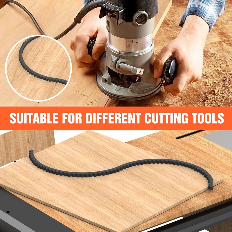Router Edge Guide, Flexible Jig and Template for Woodworking, Wood