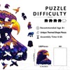 SECOGM Wooden Puzzles for Adults - Eagle Wooden Jigsaw Puzzles