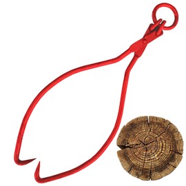 SIMOND STORE - Logging Tongs 25 Inch - Log Tongs - Skidding Tongs with O Ring - Heavy Duty Log Grapple - For Wood Logging Equipment & Logging Forestry