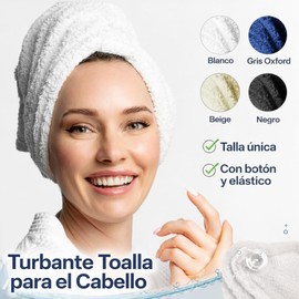 Ana Victoria, Turbante de Micro Fibra (Blanco)