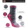 Dickies Women's Socks, Mottled Black, Assorted (6 Pairs)