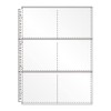 Collect S-4230 Transparent Pocket Leaf A4 6 Pockets, 30 Holes,